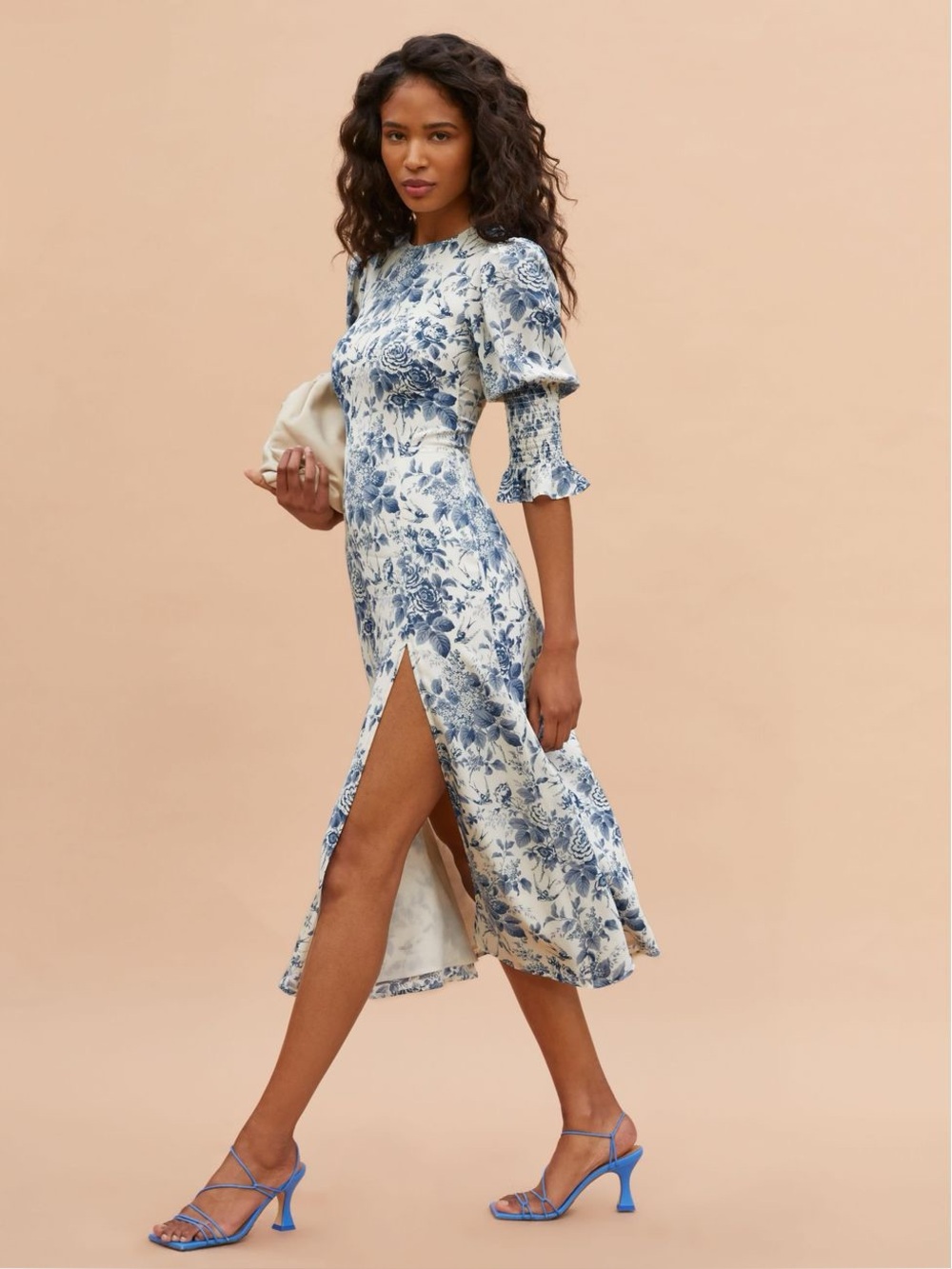 Reformation Carolena Pompadour Midi Dress